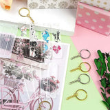 150pcs Leather Keychain Small Keys Ring Geometric Protable Ornament