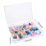 150pcs Opal Hand Shape Resin Beads 1mm Hole Loose Spacers DIY Jewelry Making