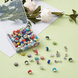 150pcs Polymer Clay Rhinestone European Beads Dangle Charm Beads