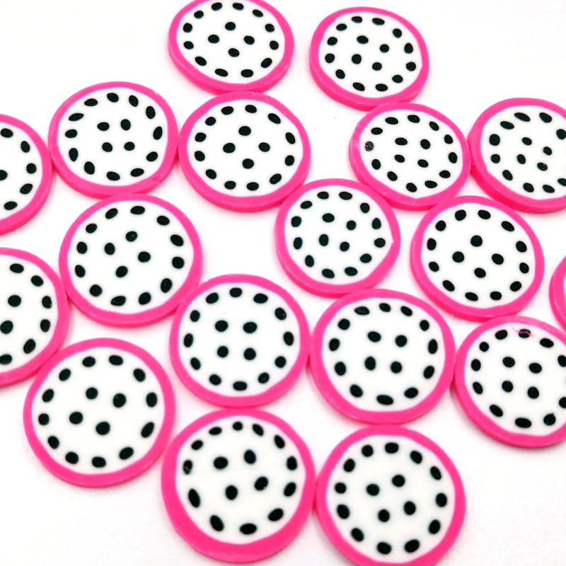 150pcs 20mm Polymer Clay Fruit Slices DIY Decoration Craft Supplies