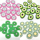 150pcs 20mm Polymer Clay Fruit Slices DIY Decoration Craft Supplies