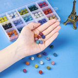 150pcs 10mm Pave Disco Ball Beads Polymer Clay Rhinestone Charm Bead
