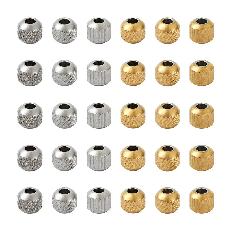150pcs 201 Stainless Steel Beads 6mm Rondelle Spacer Bead Jewelry Making DIY