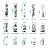 150pcs Tibetan Metal Beads Tube Shape Spacer Beads Charms DIY Jewelry Findings