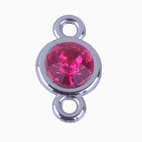 150pcs Colorful Birthstone Charms Acrylic Double Charms for DIY Necklace