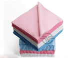 150pcs Silver Jewelry Polishing Cloth 80x80mm Double Sides Cotton