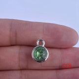 150pcs Mixed Birthstone Charms 11mm Acrylic for DIY Necklace and Bracelet