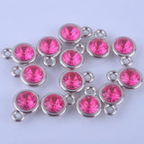 150pcs Mixed Birthstone Charms 11mm Acrylic for DIY Necklace and Bracelet