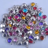 150pcs Mixed Birthstone Charms 11mm Acrylic for DIY Necklace and Bracelet