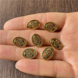 150pcs Oval Spacer Perforated Beads for Jewelry Making DIY Bracelet Necklace