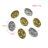 150pcs Oval Spacer Perforated Beads for Jewelry Making DIY Bracelet Necklace