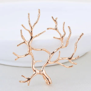 4PCS 35x39MM 24K Plated Branch Charms Pendants DIY Jewelry Findings