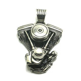 155g Mens Stainless Steel Biker Pendant