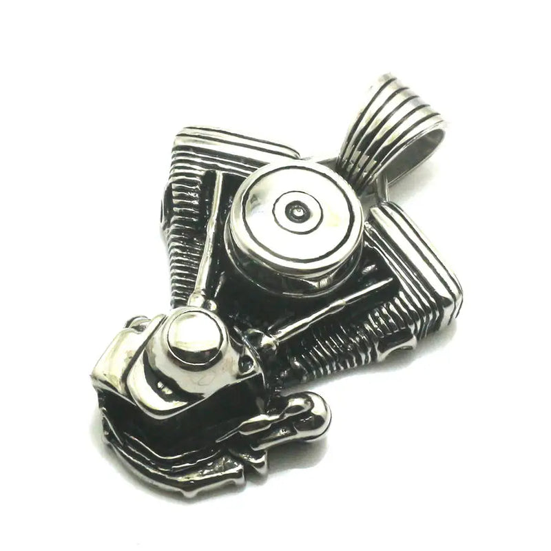 155g Mens Stainless Steel Biker Pendant