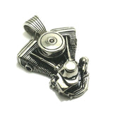 155g Mens Stainless Steel Biker Pendant