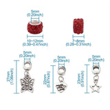 156pcs Polymer Clay Rhinestone European Rondelle Beads Large Hole Beads