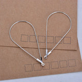 20PCS 44x23MM 24K Plated Brass Drop Shape Earring Hook