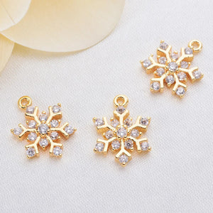 4PCS 14x11MM Zircon Robot Charms Pendants High Diy Jewelry Findings