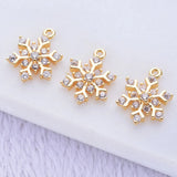 4PCS 14x11MM Zircon Robot Charms Pendants High Diy Jewelry Findings