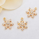 4PCS 14x11MM Zircon Robot Charms Pendants High Diy Jewelry Findings