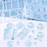 159Pcs DIY Jewelry Resin Casting Molds & Tools Kit Silicone Molds For Craft DIY