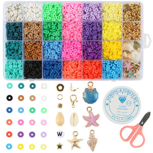 Colorful 6mm Polymer Clay Necklace Soft Pottery Choker DIY Necklaces Bracelets