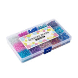 Colorful Crackle Glass Round Beads 4/6/8mm DIY Jewelry Making