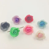 15MM 100Pcs Handmade Sunflower Clay Flower Charms Loose Beads