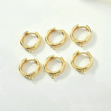 15MM 14K Brass Circle Earrings Hoops DIY Jewelry Making Supplies