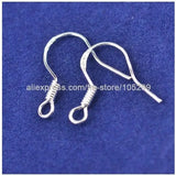 925 Sterling Silver Earrings Making Accessories 200PCS French Hook Earwires