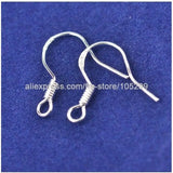 925 Sterling Silver Earrings Making Accessories 200PCS French Hook Earwires
