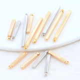 14K Brass Stick Charms Pendants Jewelry Making Supplies