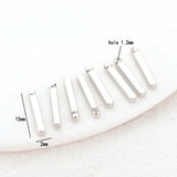 14K Brass Stick Charms Pendants Jewelry Making Supplies