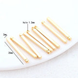 14K Brass Stick Charms Pendants Jewelry Making Supplies