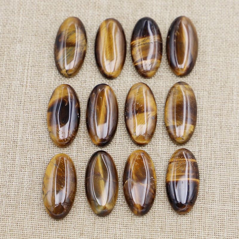 Assorted Natural Stone Oval Shape Cab Cabochons Beads 20Pcs/Lot