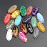 Assorted Natural Stone Oval Shape Cab Cabochons Beads 20Pcs/Lot