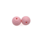 15MM 30Pcs Spiral Silicone Beads Baby Teething Round Beads DIY Jewelry Nursing