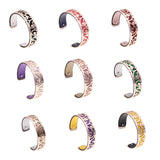 15MM Flower Reversible Leather Bracelet Interchangeable Bangle