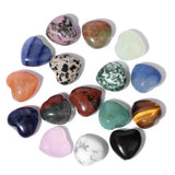 15MM Natural Heart Pink Quartz Amethysts Fluorite Home Decoration Crystal