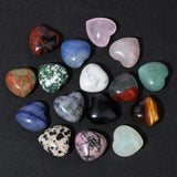 15MM Natural Heart Pink Quartz Amethysts Fluorite Home Decoration Crystal