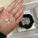 15MM Natural Heart Pink Quartz Amethysts Fluorite Home Decoration Crystal