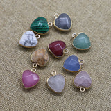 15MM Pink Crystal Heart Pendants for Jewelry Making