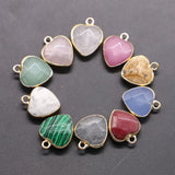 15MM Pink Crystal Heart Pendants for Jewelry Making