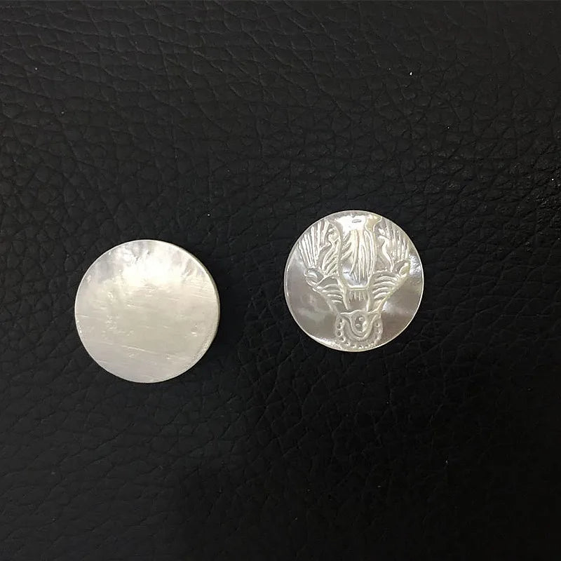 15MM Natural Pearl Cupid Shell Beads For Jewelry Making Charms 5Pcs/Lot