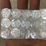 15MM Natural Pearl Cupid Shell Beads For Jewelry Making Charms 5Pcs/Lot