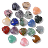 15MM Heart Stone Charm Bead Faceted Crystal Gem for Jewelry Making