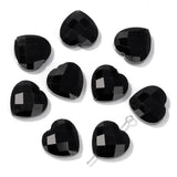 15MM Heart Stone Charm Bead Faceted Crystal Gem for Jewelry Making