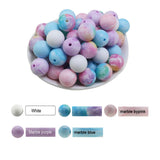 15MM Silicone Beads For Teething Necklace - 100pcs Round Loose Beads