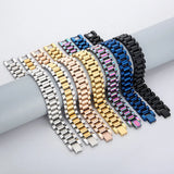 15MM Wide 8.66" Chain Wristband Man Bracelet Stainless Steel Boys Jewellery