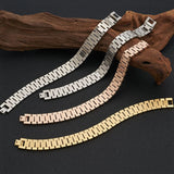 15MM Wide Stainless Steel Watch Chain Bracelet For Men